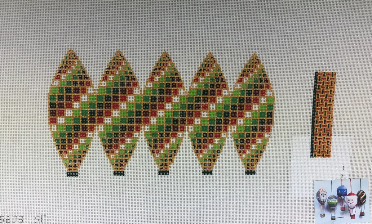 Susan Roberts Needlepoint Design, Inc. 5293 Spiral Hot Air Balloon 3 1