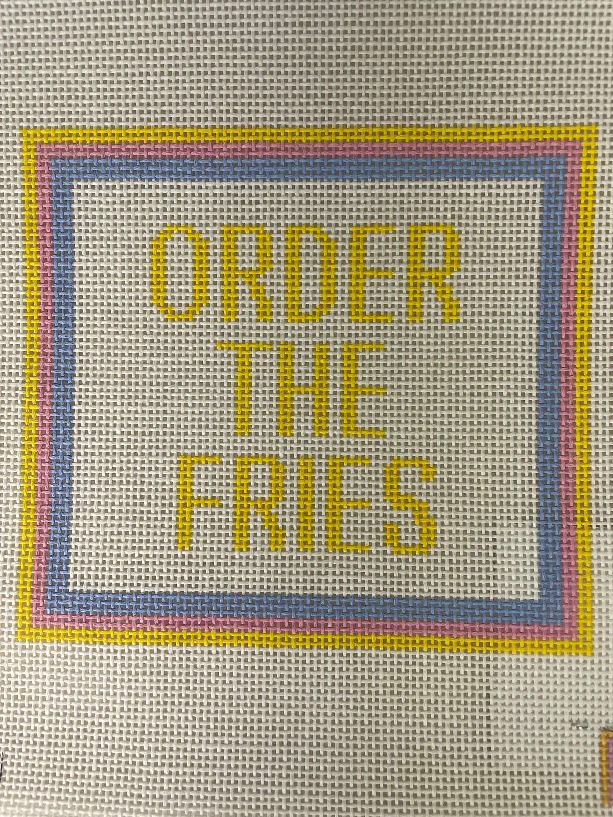 *Pop Needle Arts 4 Order The Fries 1