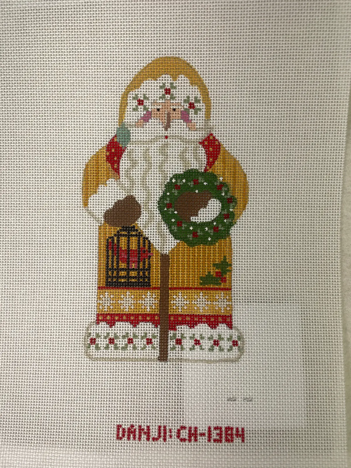 Danji Ch1384 Father Christmas- Yellow Holding Wreath 1
