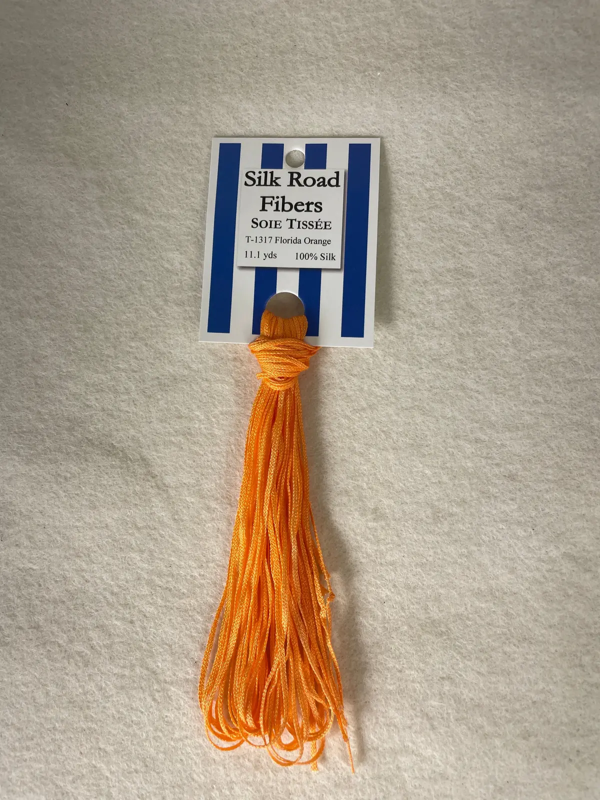 Silk Road Fibers T-1317 Florida Orange Soie Tissee 1