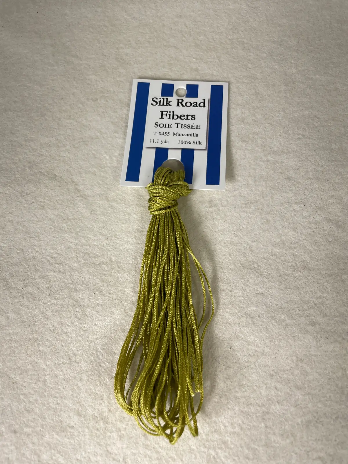 Silk Road Fibers T-0455 Manzanilla Soie Tissee 1