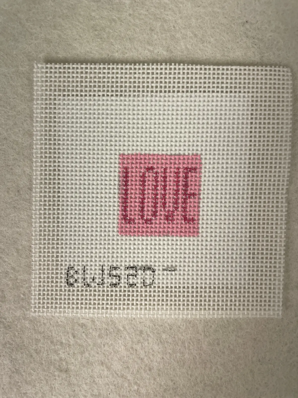 * Blue Waters Needlepoint Bw520 Love 1 Inch Square 1