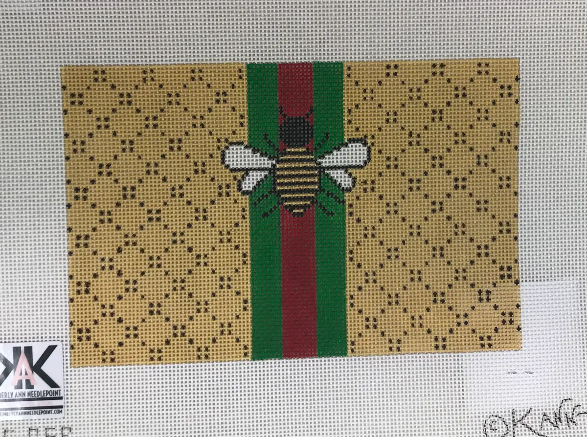 * Kimberly Ann Needlepoint Sf05b Bee And Stripes 1