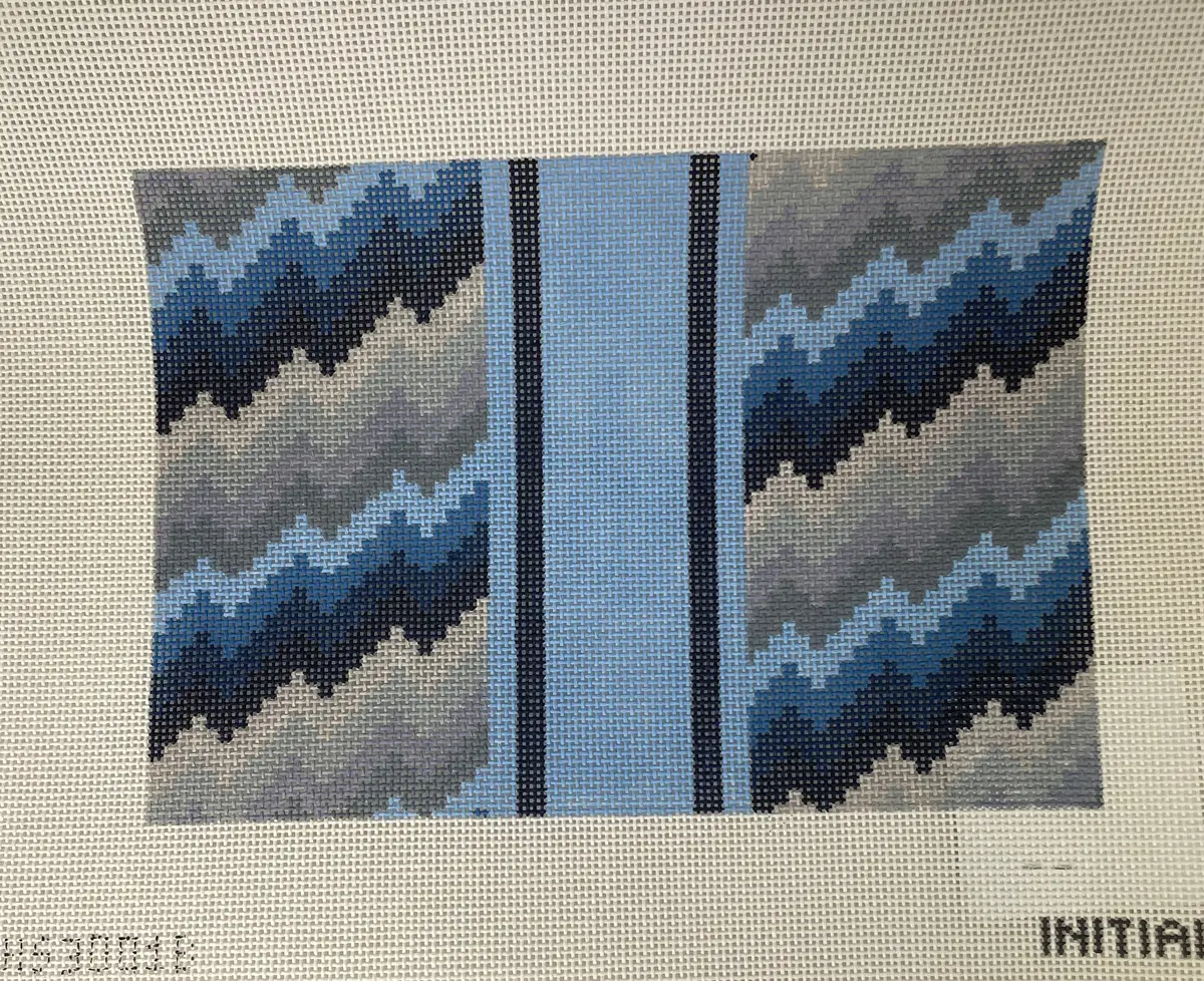 * Initial K Studio 3001B Riley Blue Clutch 1
