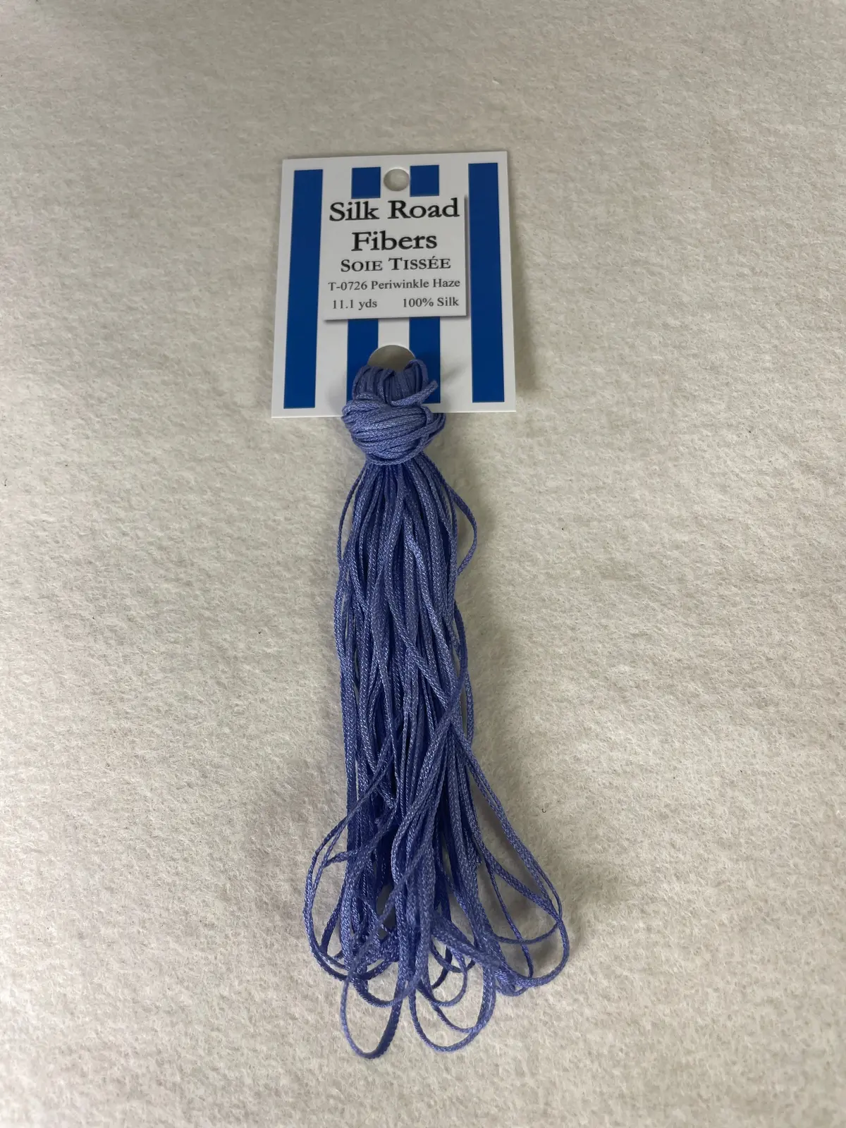 Silk Road Fibers T-726 Periwinkle Haze Soie Tissee 1