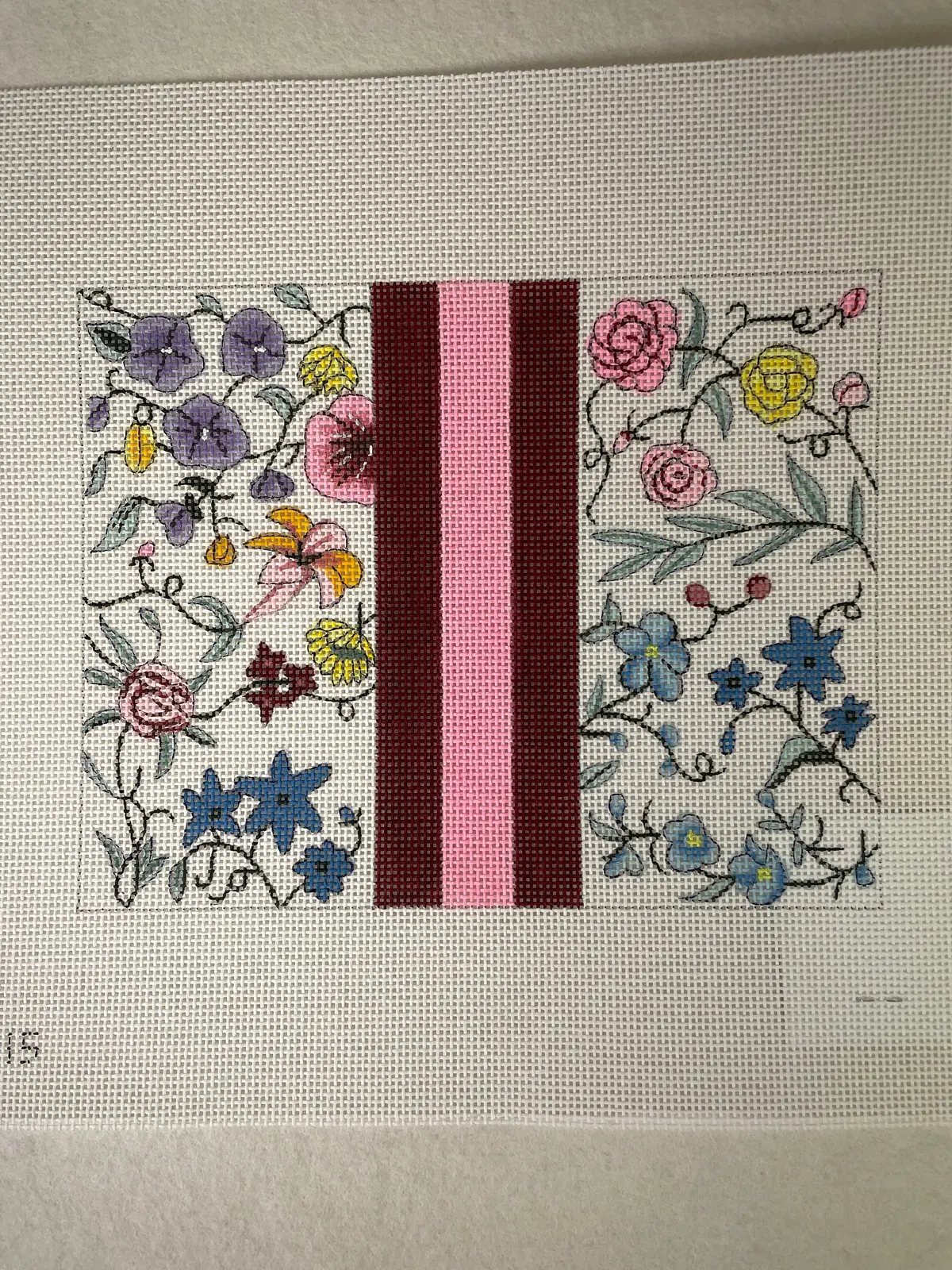 Alice Peterson Cl115 Floral Stripe Single Panel 1