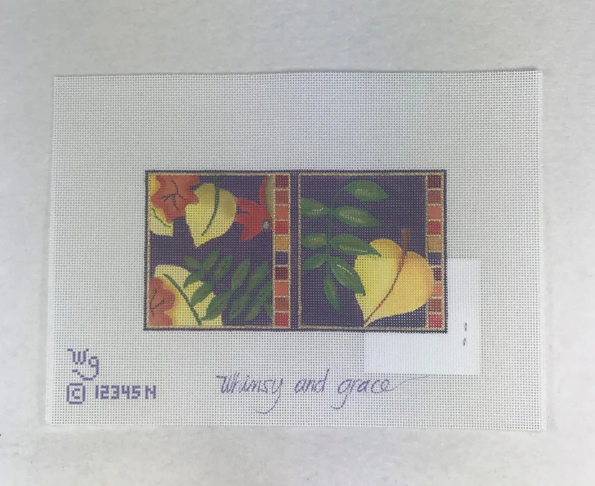Whimsy & Grace Wg 12345N Autumn Leaves Needle Case 1