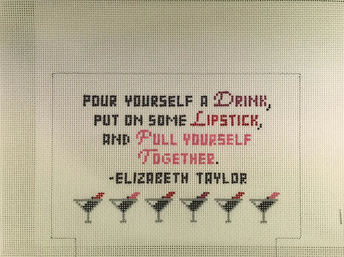 Kimberly Ann Needlepoint Mb 08 Pour Yourself A Drink 1