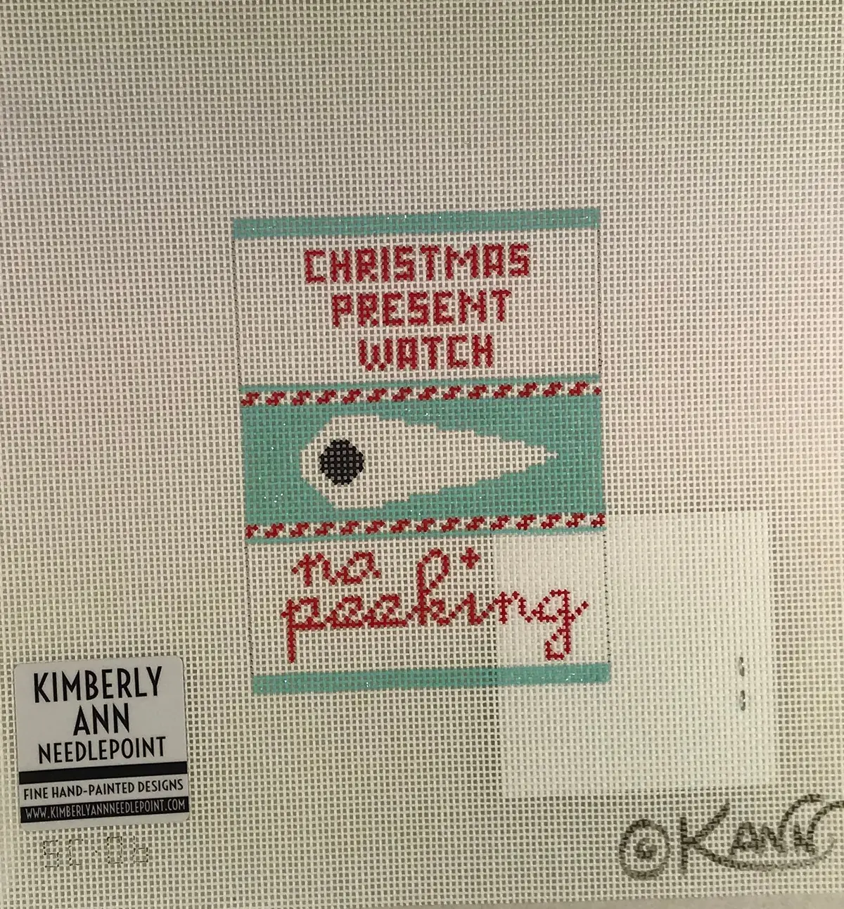 *Sale Kimberly Ann Needlepoint Sc06 Christmas Present Watch 1