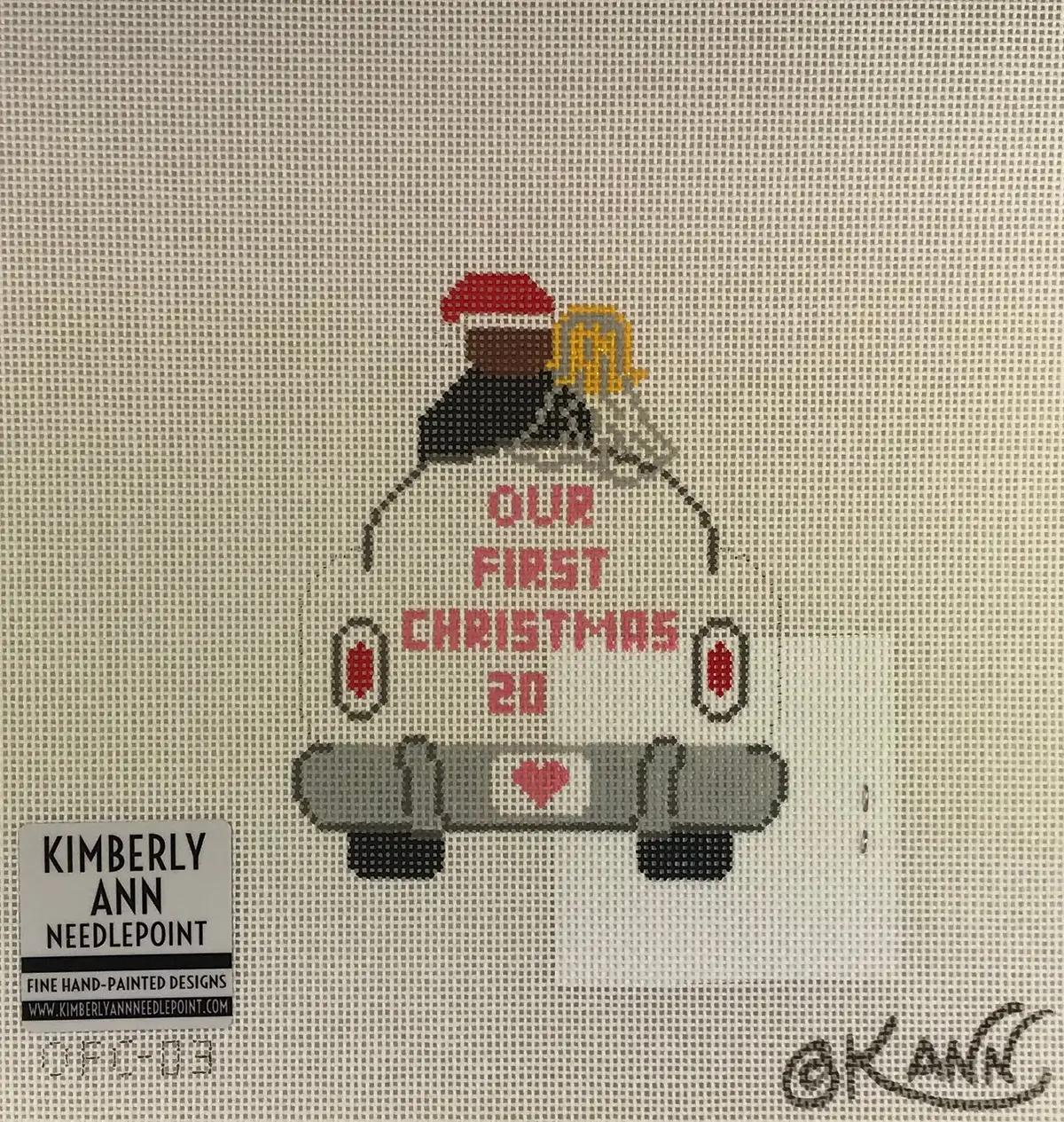 * Kimberly Ann Needlepoint Ofc 03 Just Married Car 1