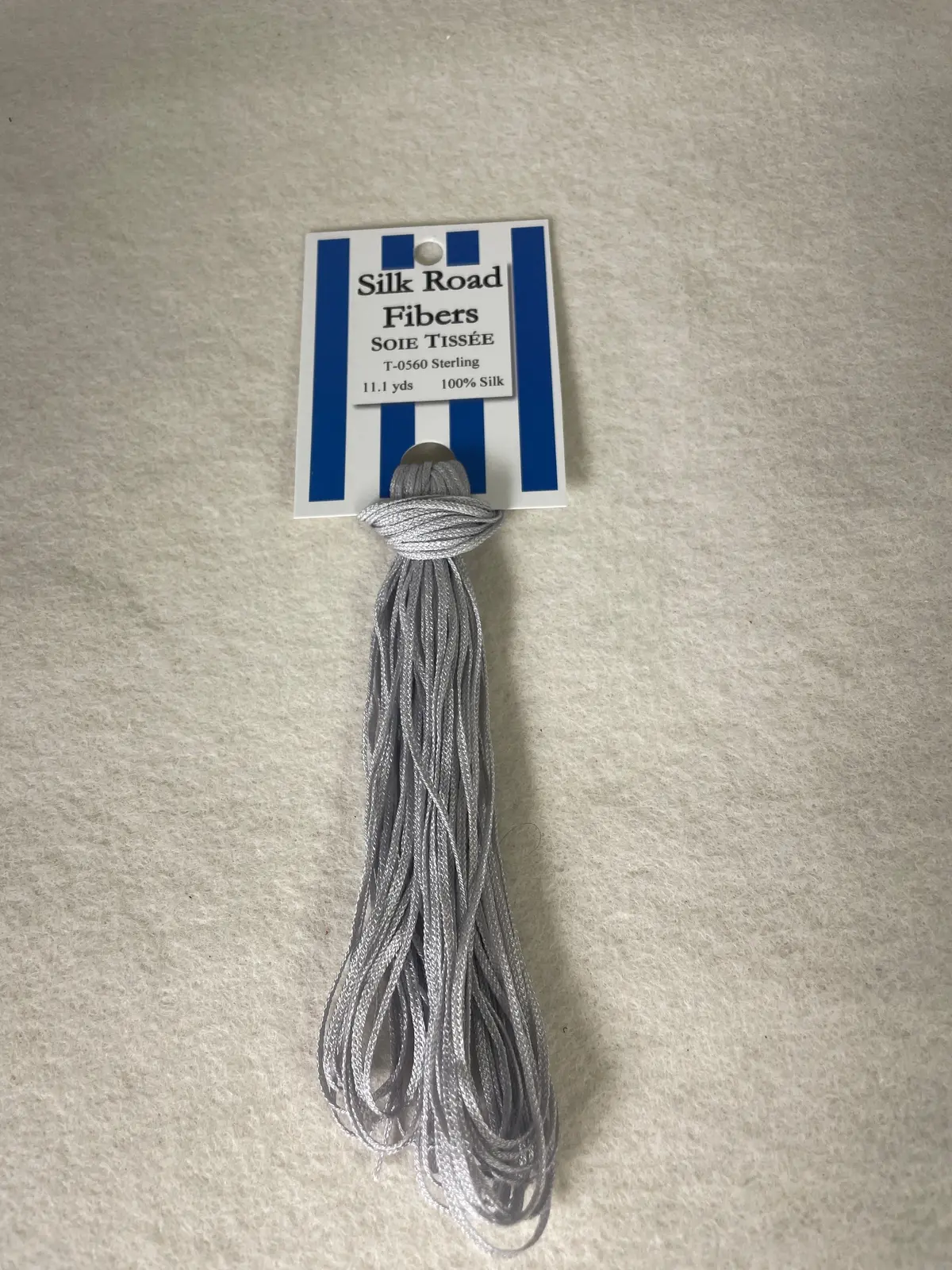 Silk Road Fibers T-560 Sterling Soie Tissee 1