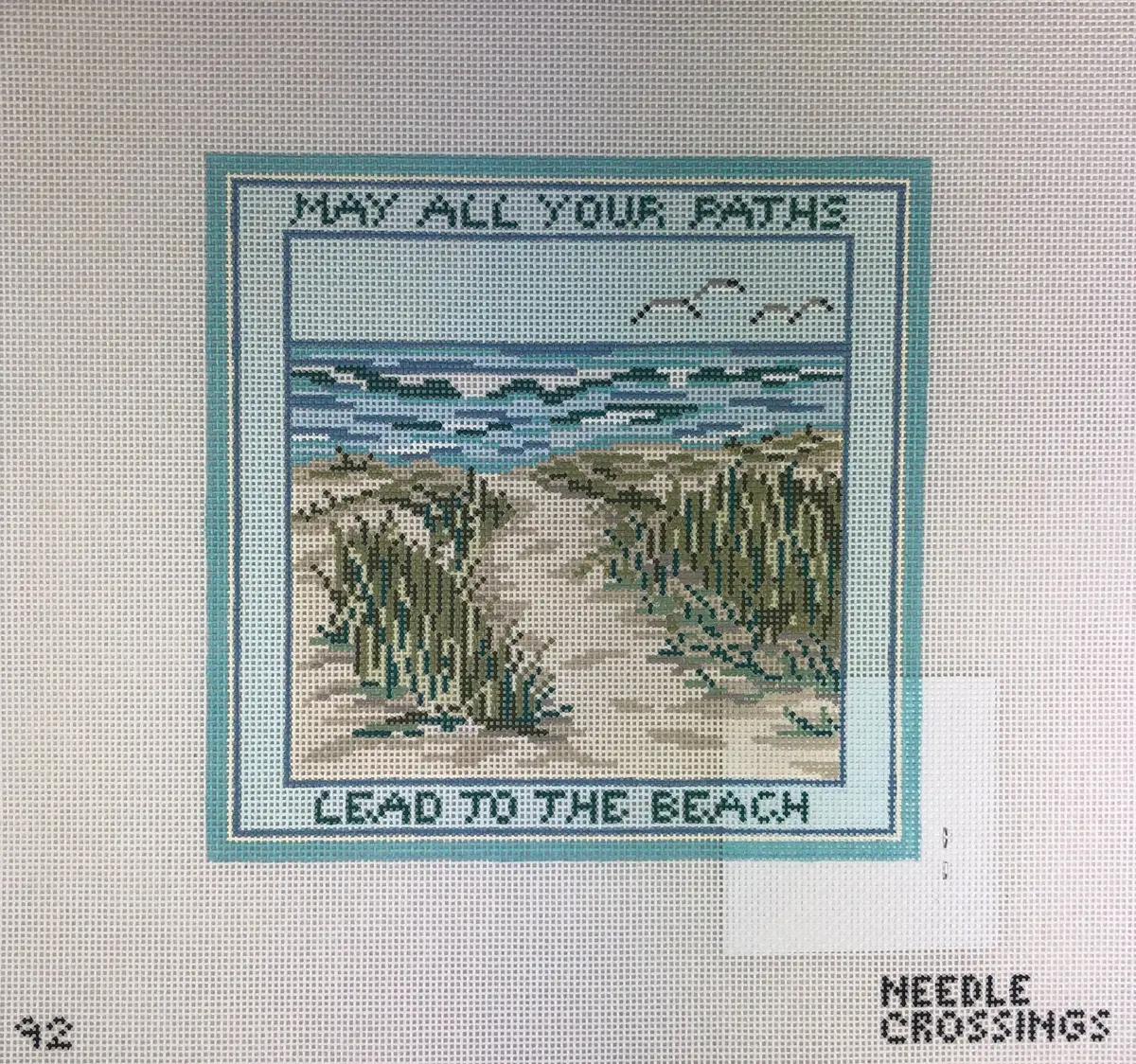 Needle Crossings Nc92-18 Beach Path With Saying 1