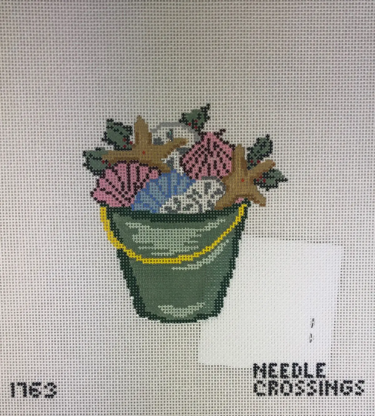 Needle Crossings Nc1763 Holly & Shells Bucket 1