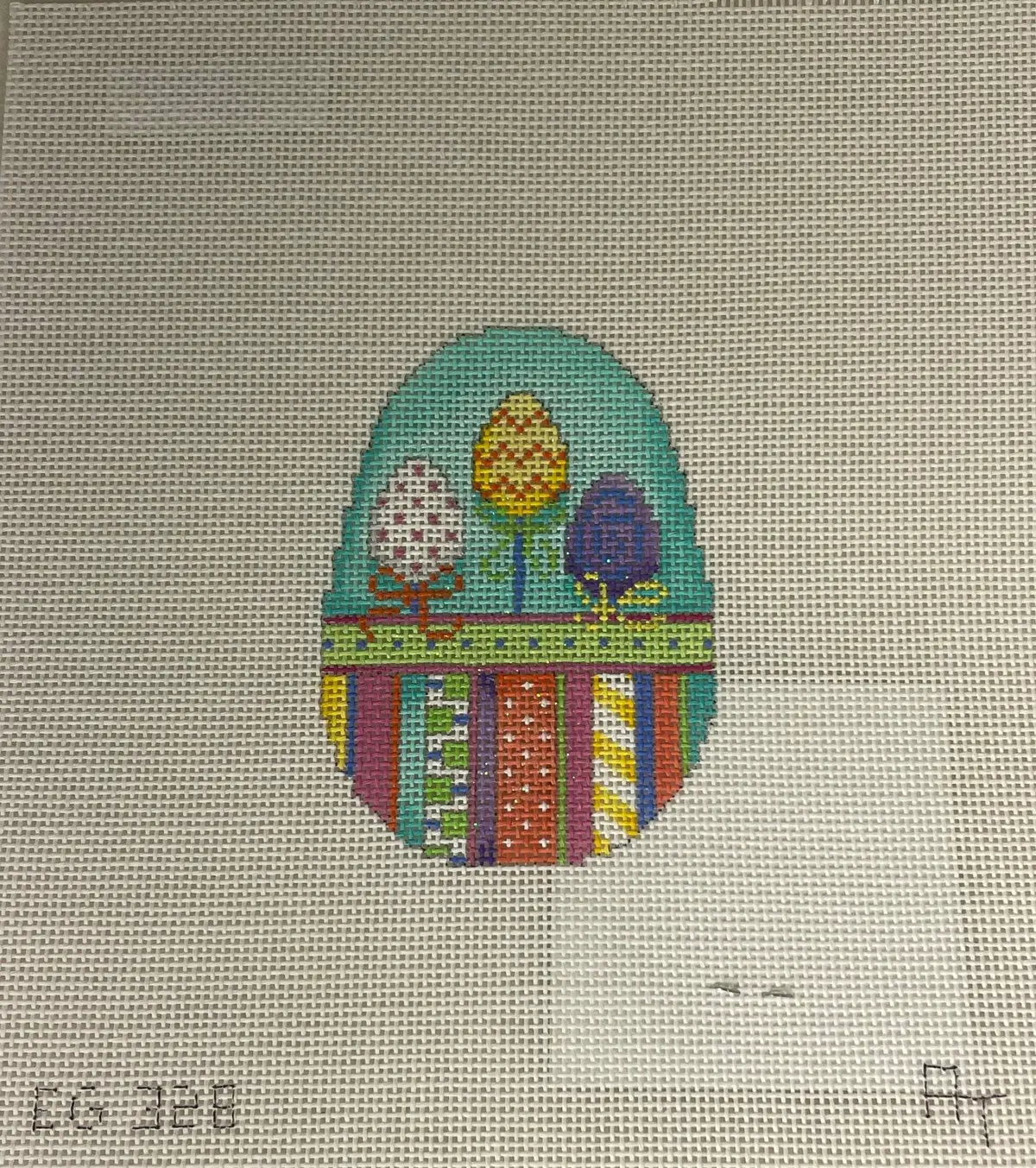 * Associated Talents Eg328 Three Eggs/ Hoppy Stripes Egg 1