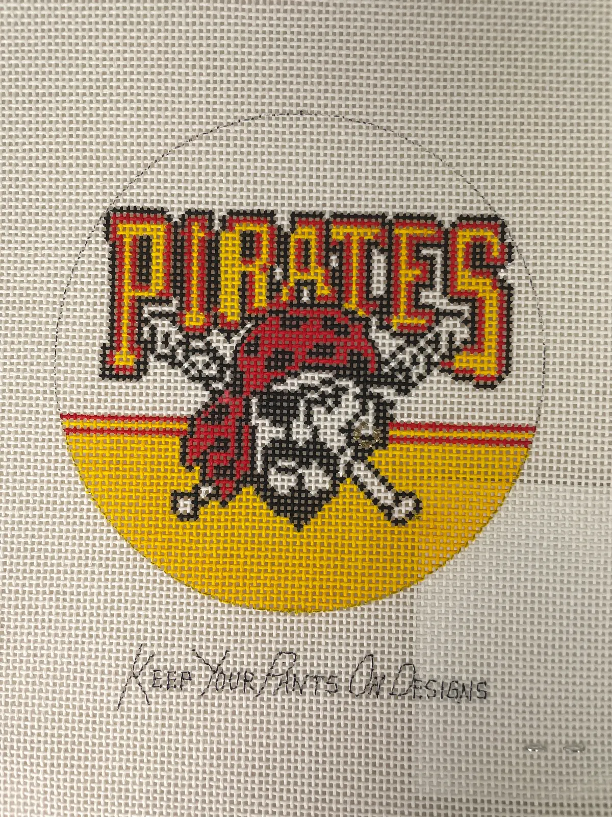 * Cbk Needlepoint Collections 593 Pittsburgh Pirates Logo 1