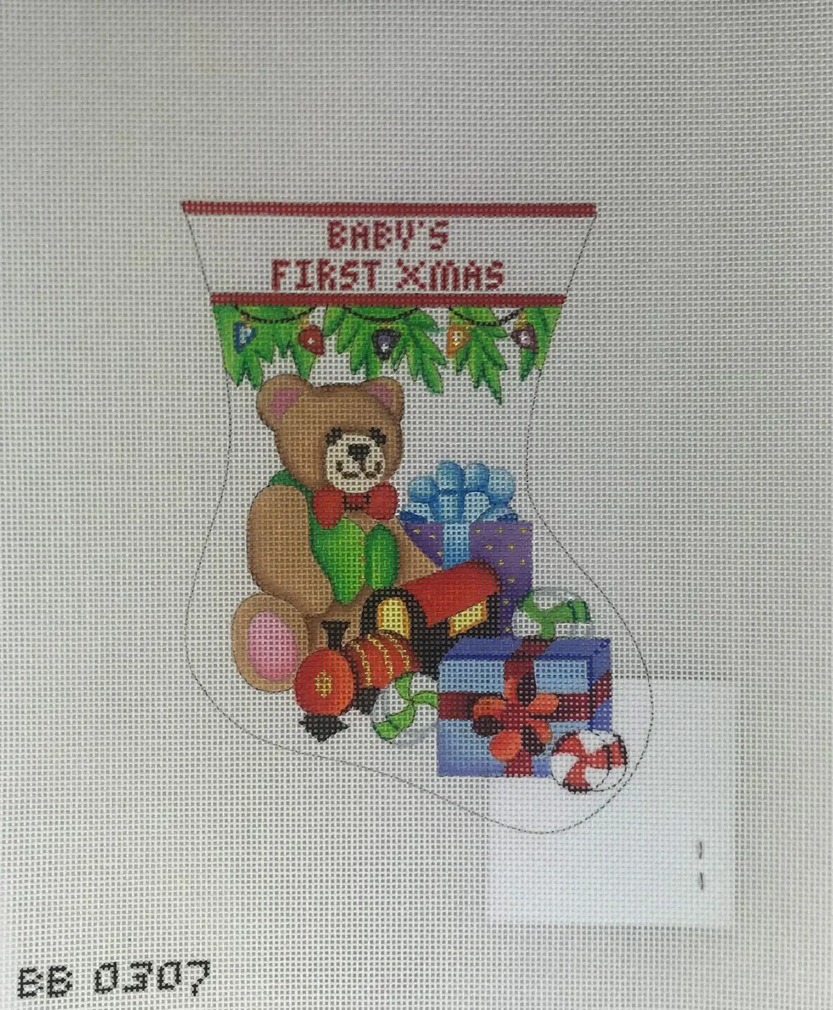Burnett & Bradley 334 Baby's First Christmas Mini Stocking 1