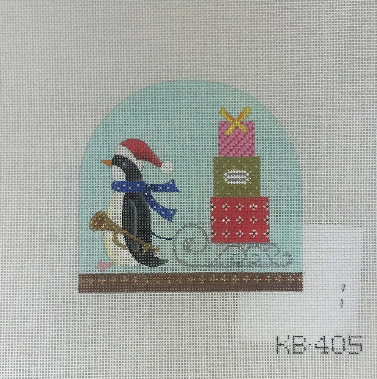 *Sale Burnett & Bradley Kb405 Penguin And Sleigh Snow Globe 1