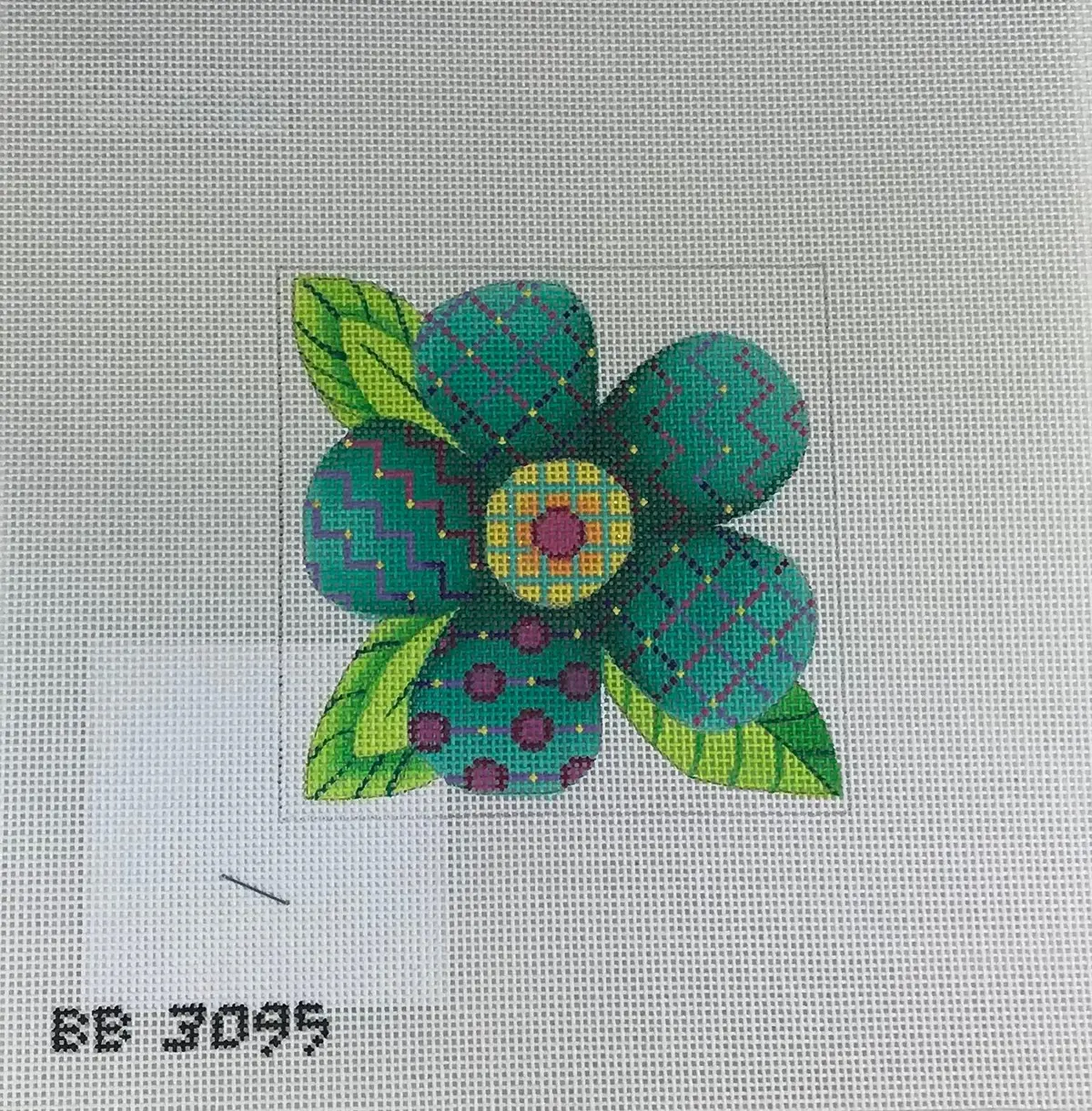 *Sale - Kirk & Bradley Bb3095 Patterrn Florals Single Aqua 1