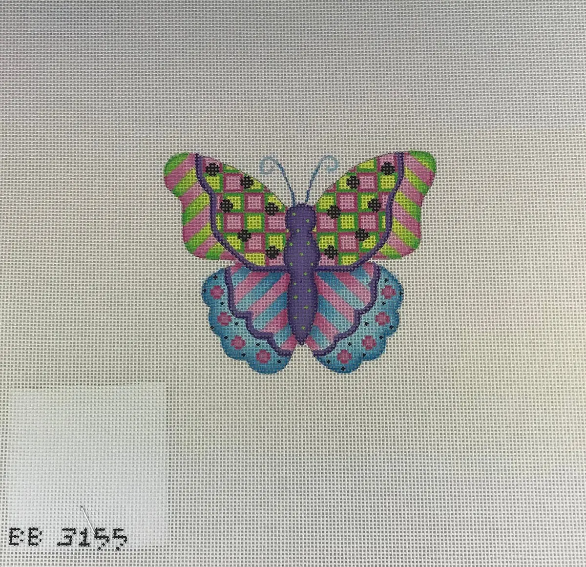 Kirk & Bradley Bb3155 Green & Purple Butterfly 1