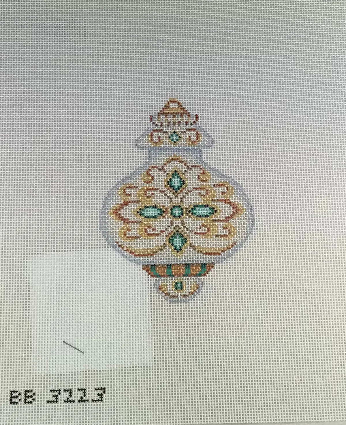 * Sale - Kirk & Bradley Bb3223 Aqua Jewels Ornament 1