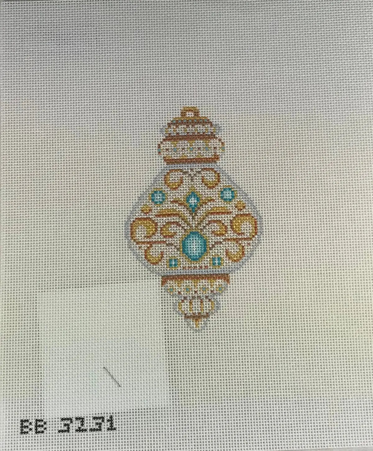 Kirk & Bradley Bb3231 Teal Jewel Ornament 1