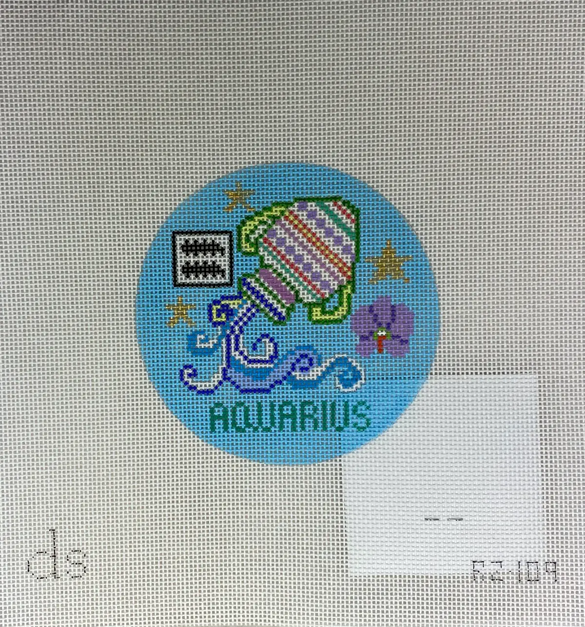 * Doolittle Stitchery Rz104 Aquarius Zodiac 1