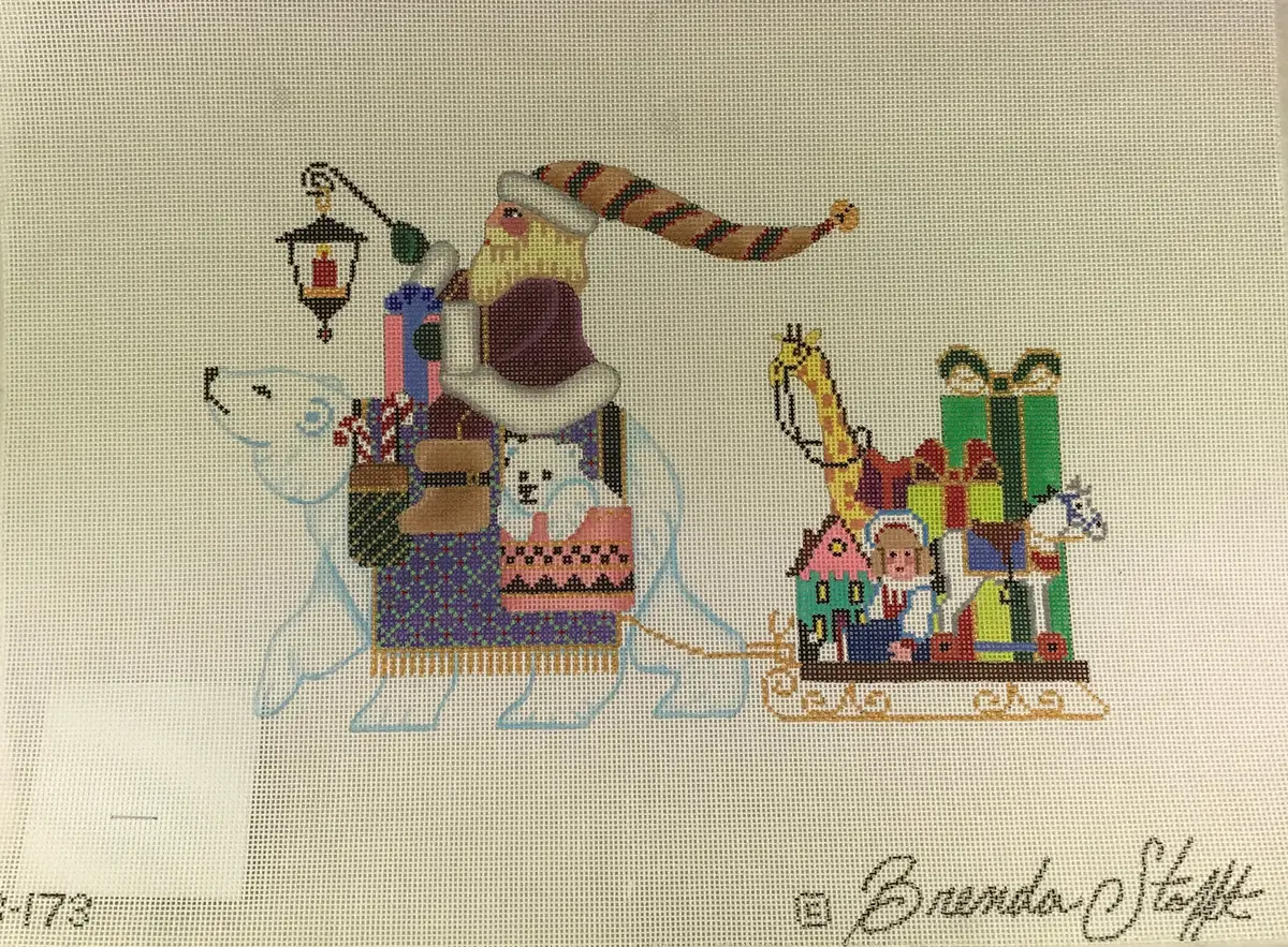 * Sale Brenda Stofft Design B173 Santa On Polar Bear 1