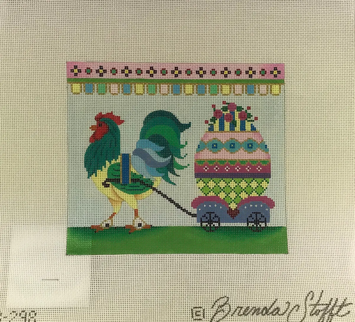 * Brenda Stofft Design B298 Rooster And Egg 1