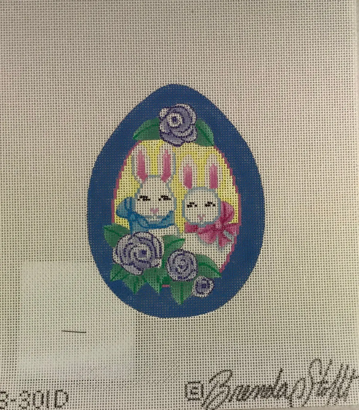 *Sale Brenda Stofft Design B301d Sugar Egg With Rabbits 1