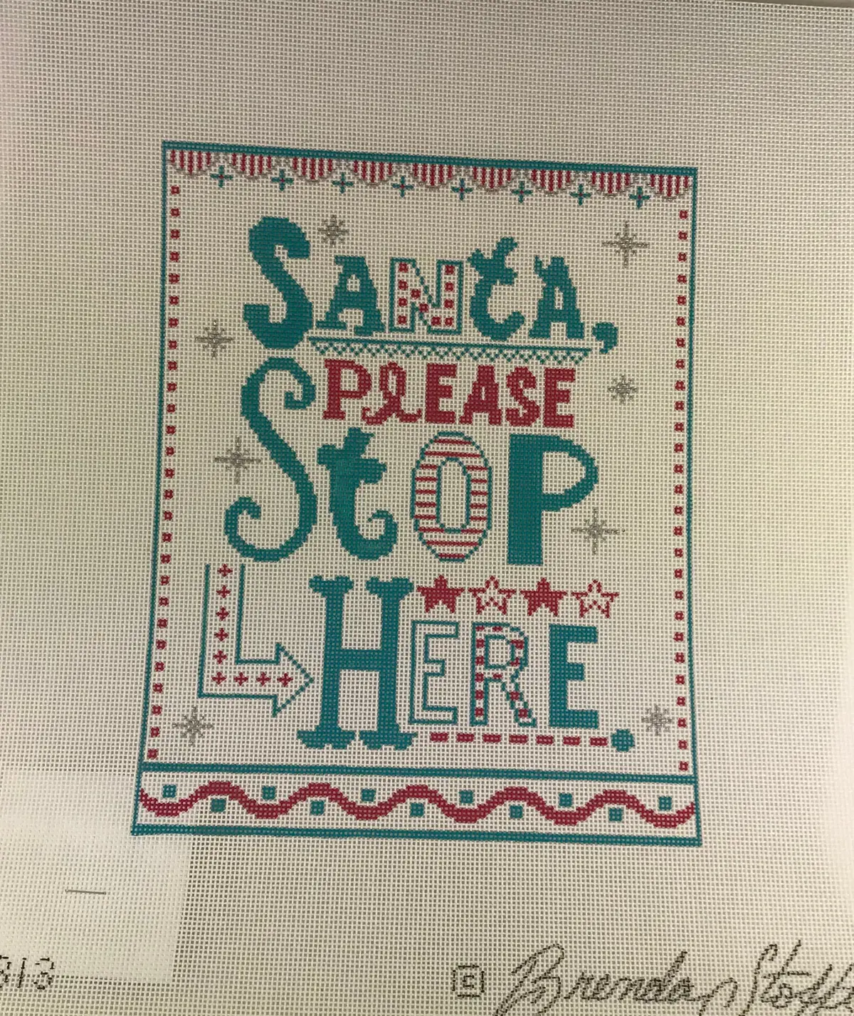 * Sale Brenda Stofft Design B313 Santa Please Stop Here 1