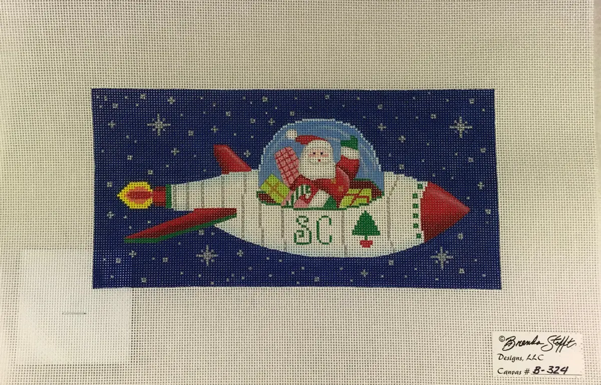 Brenda Stofft Design B324 Santa In A Rocket Ship 1