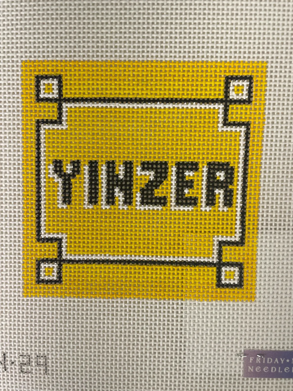 Friday Night Needlepoint Fnn29 Yinzer Coaster 1