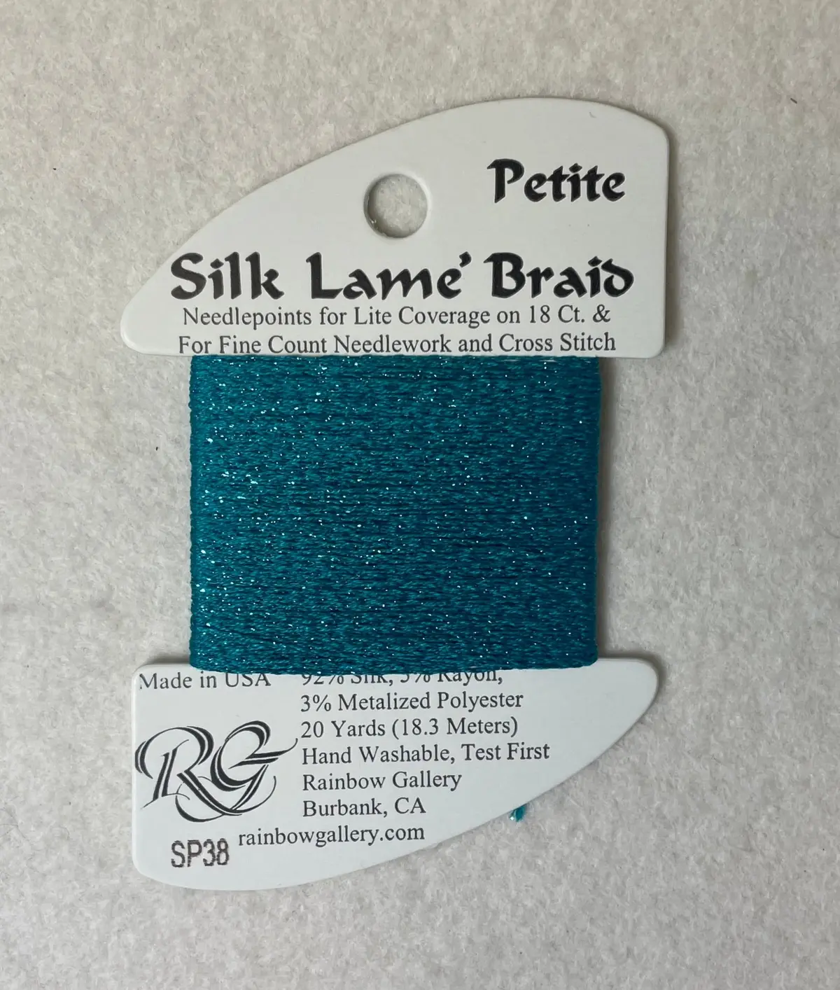 Petite Silk Lame Braid Sp38 Caribbean 1