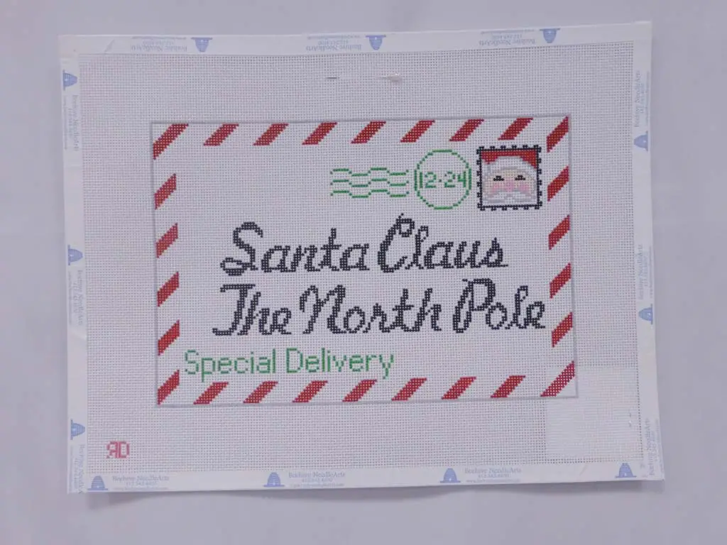 * Rachel Donley Needlepoint Rd032 Letter To Santa (Large) 1