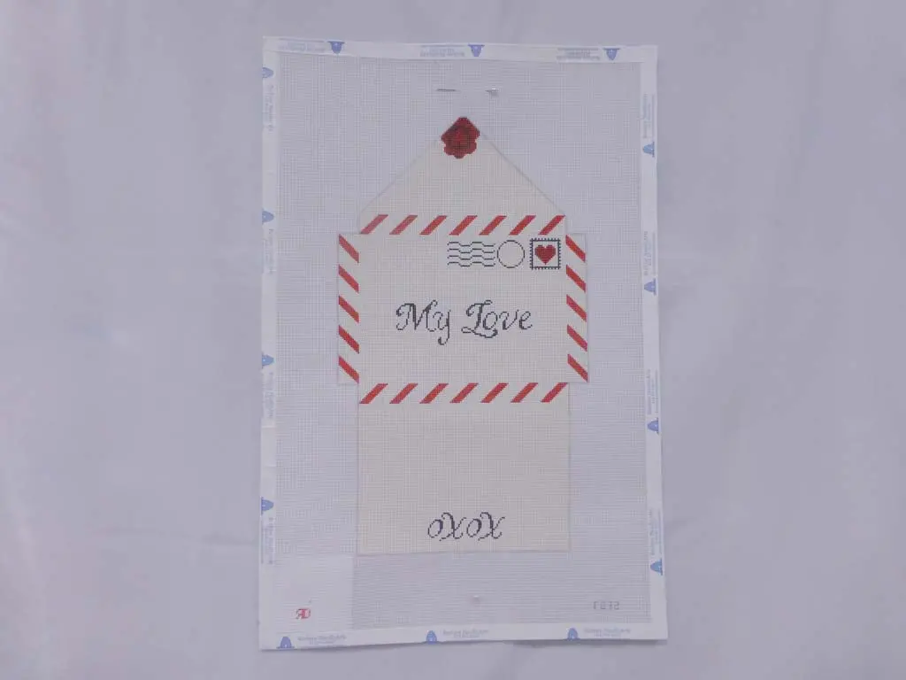* Rachel Donley Needlepoint Rd32 Love Letter 1