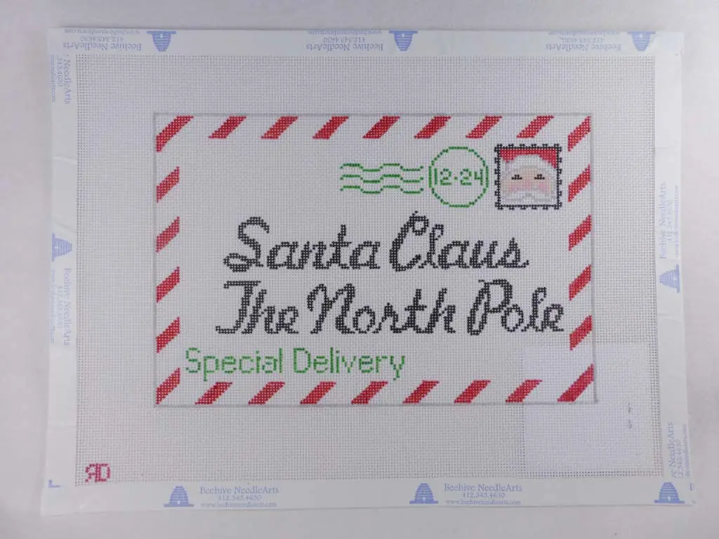 * Rachel Donley Needlepoint Rd031 Letter To Santa (Small) 1