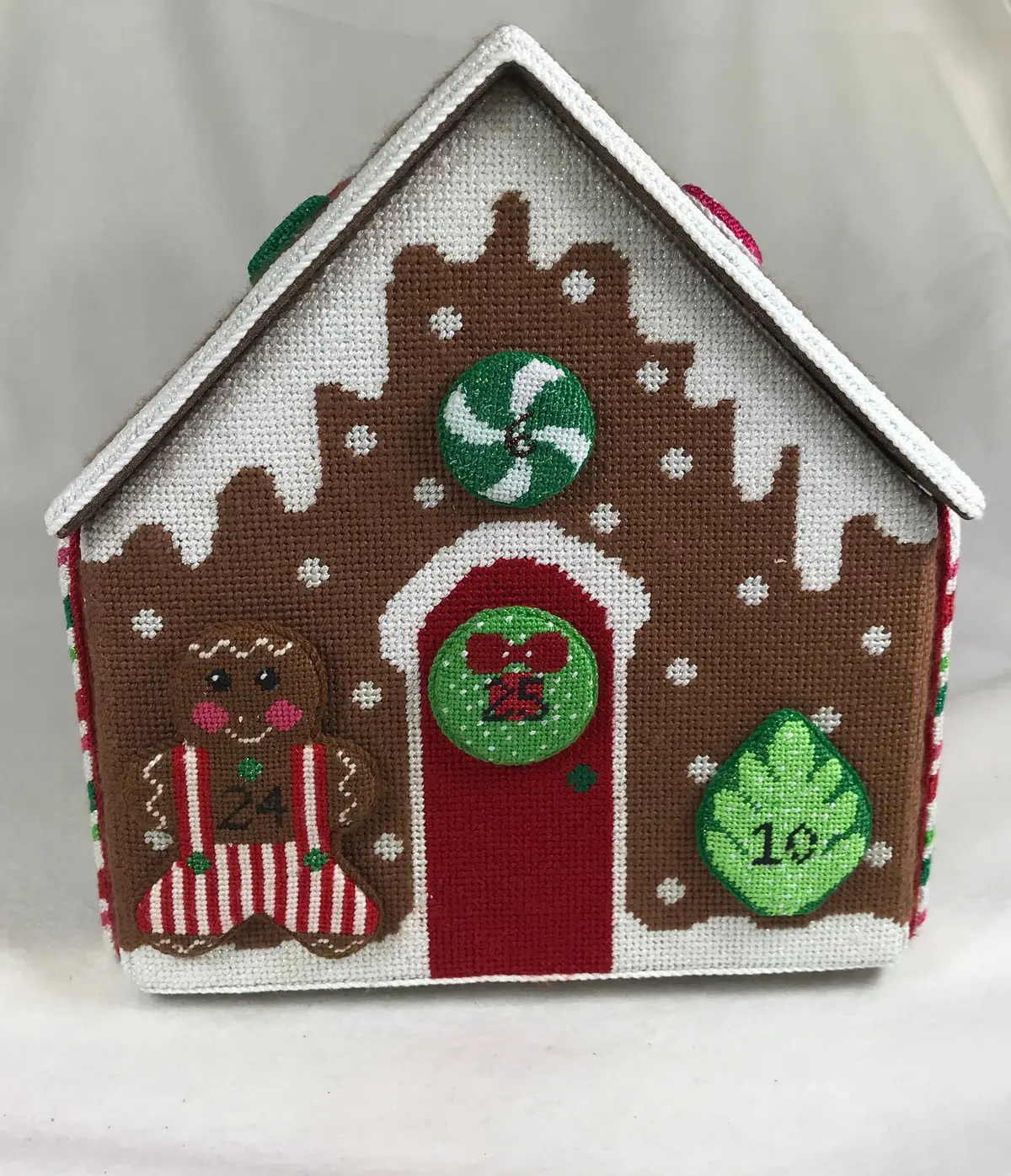 * Rachel Donley Needlepoint 380 Rd57 Gingerbread Advent Calendar 1