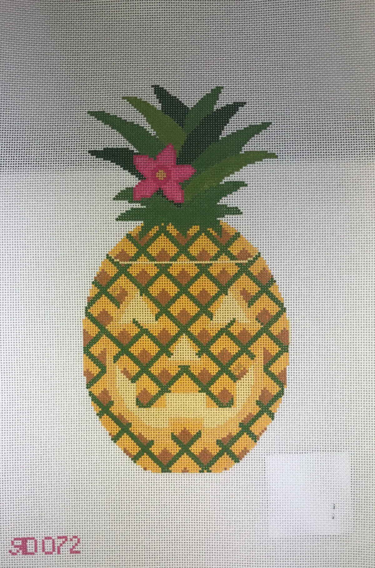*Sale Rachel Donley Needlepoint Rd072 Pineapple Jackalantern 1