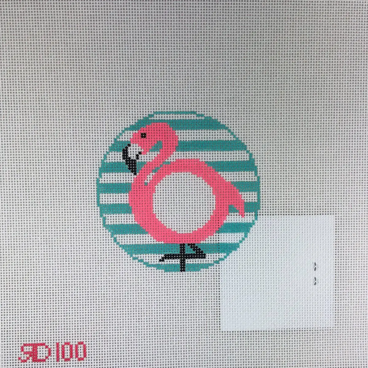 * Rachel Donley Needlepoint Rd100 Flamingo And Charts 1