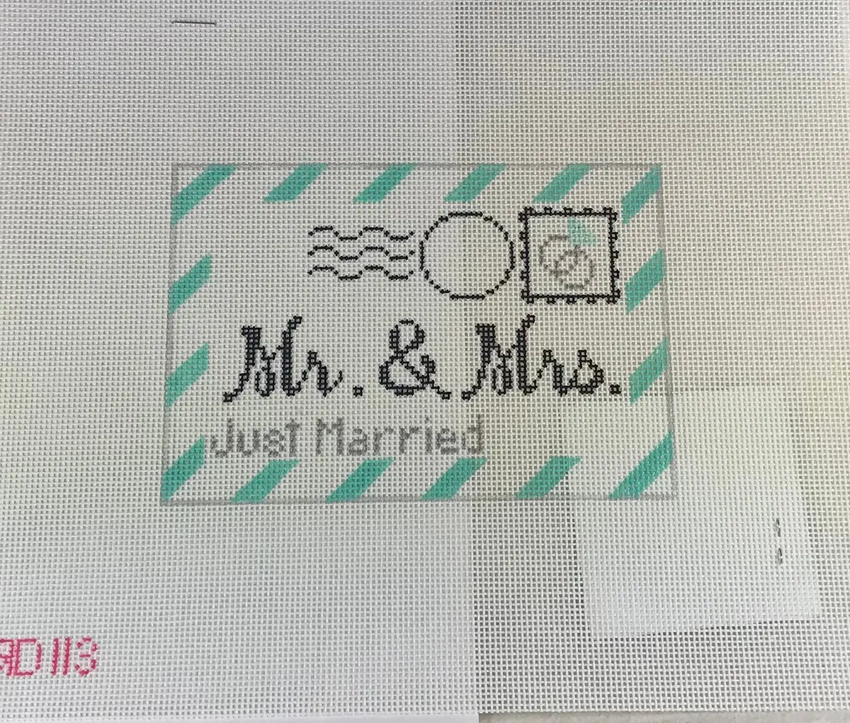 *Rachel Donley Needlepoint Rd113 Mini Wedding Letter 1
