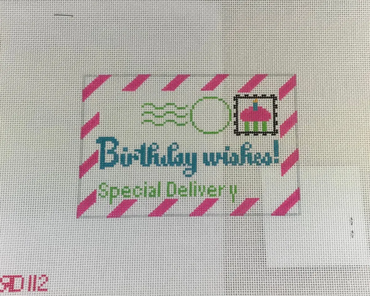 *Rachel Donley Needlepoint Rd112 Mini Birthday Letter 1