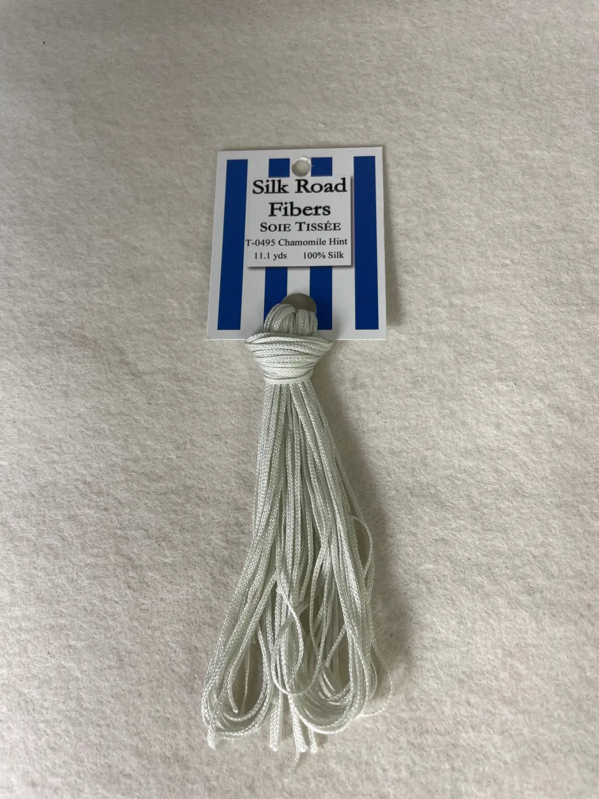 Silk Road Fibers T-0495 Chamomile Hint Soie Tissee 1