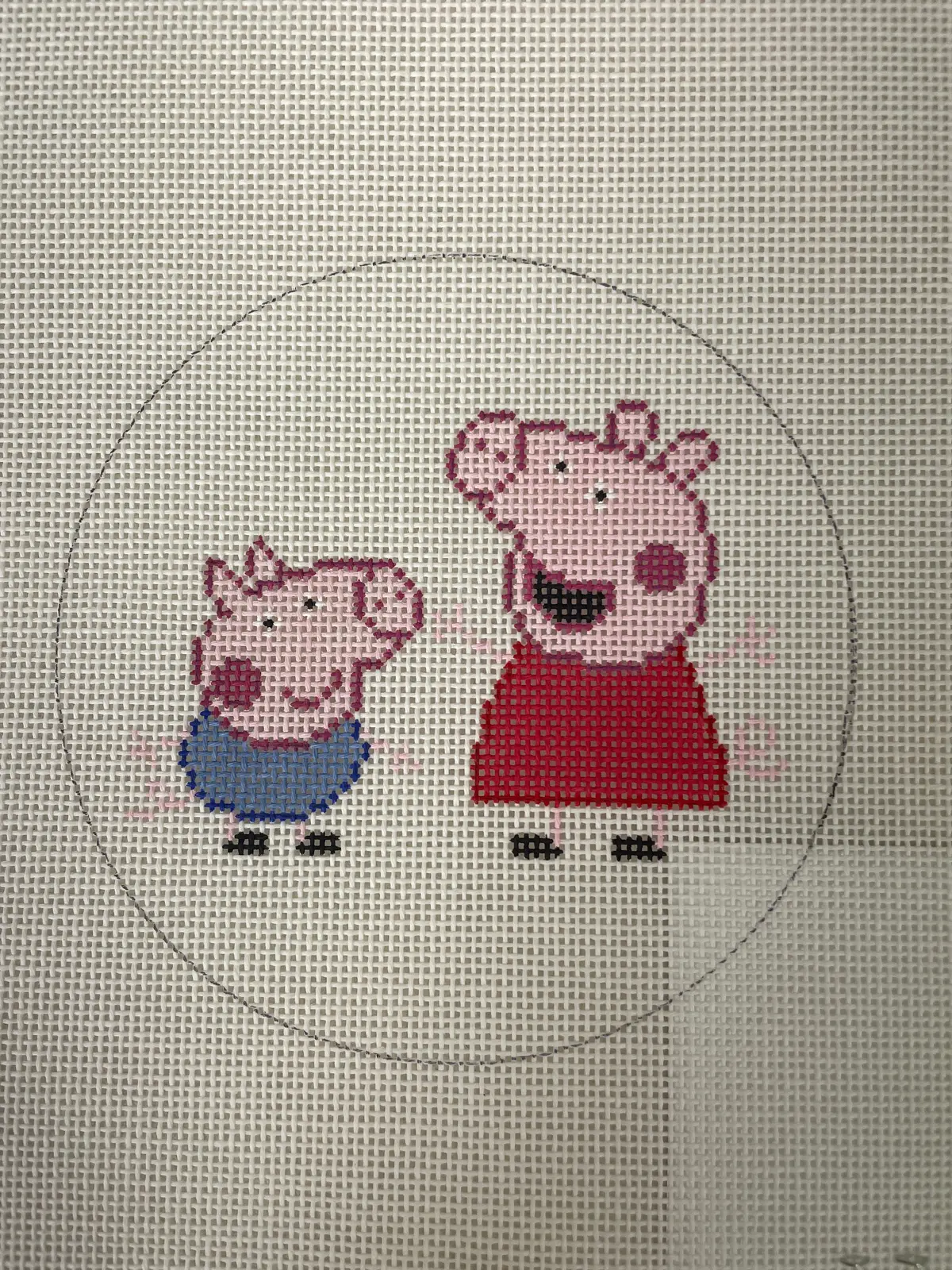 *Elm Tree Needlepoint Designs Xc087 Peppa Pig Ornament 1