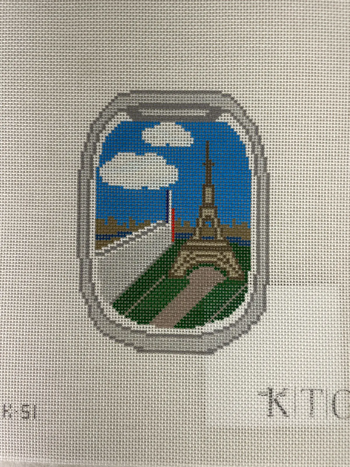 K.T.G. Needlepoint K51 Plane Window- Paris 1