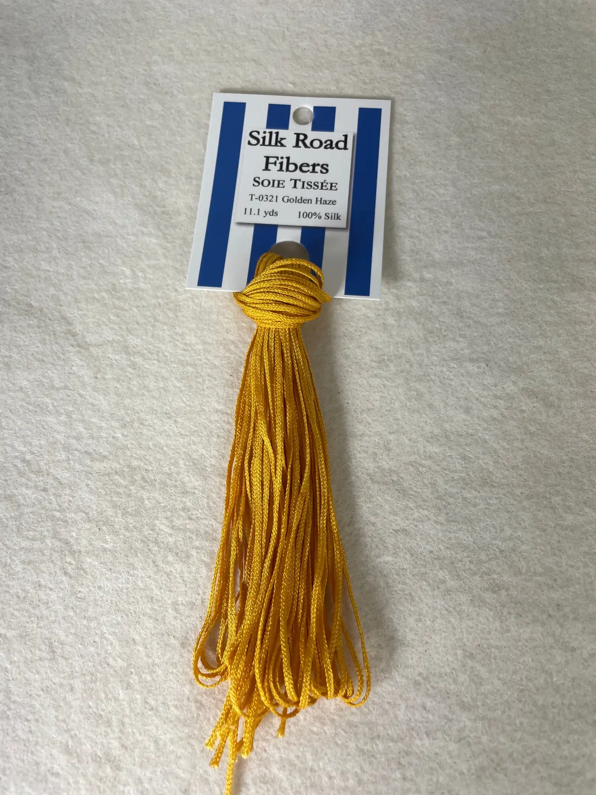 Silk Road Fibers T-0321 Golden Haze Soie Tissee 1
