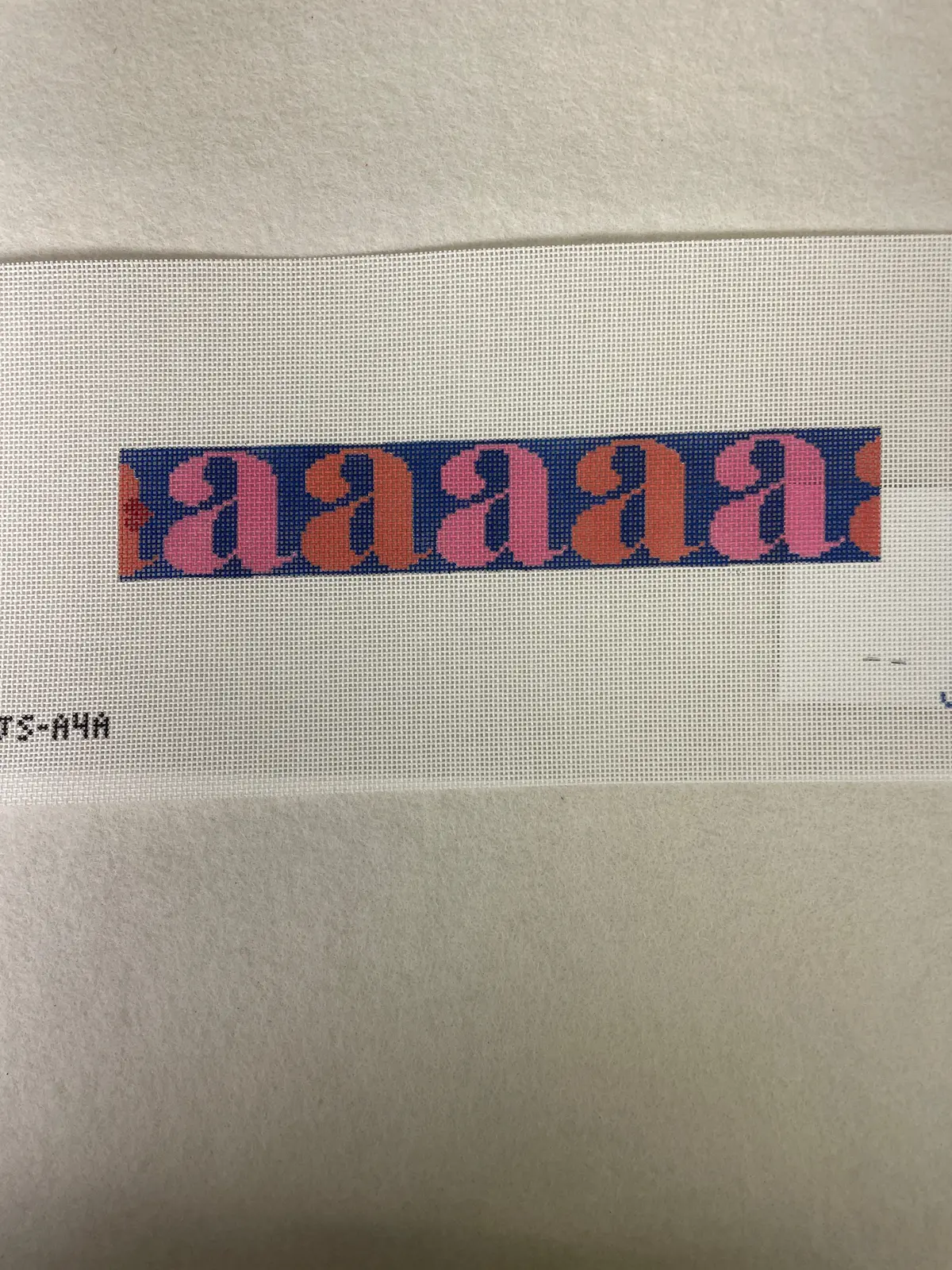* Jeni Sandberg 'A' Letter Key Fob Jsa4a - Lower Case Pink And Orange 1
