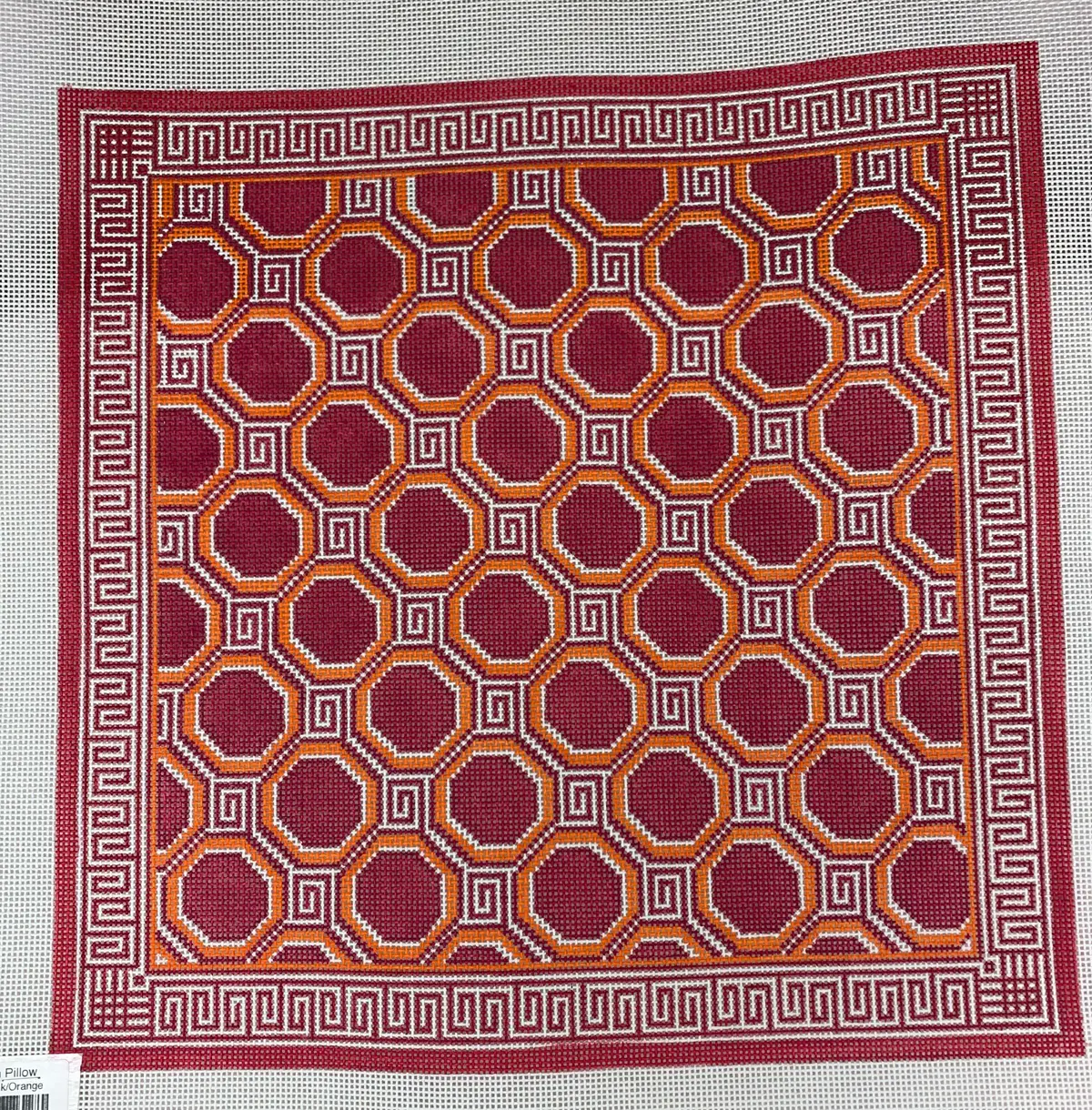 * Sct Designs Hex Pillow Pink/Orange 1