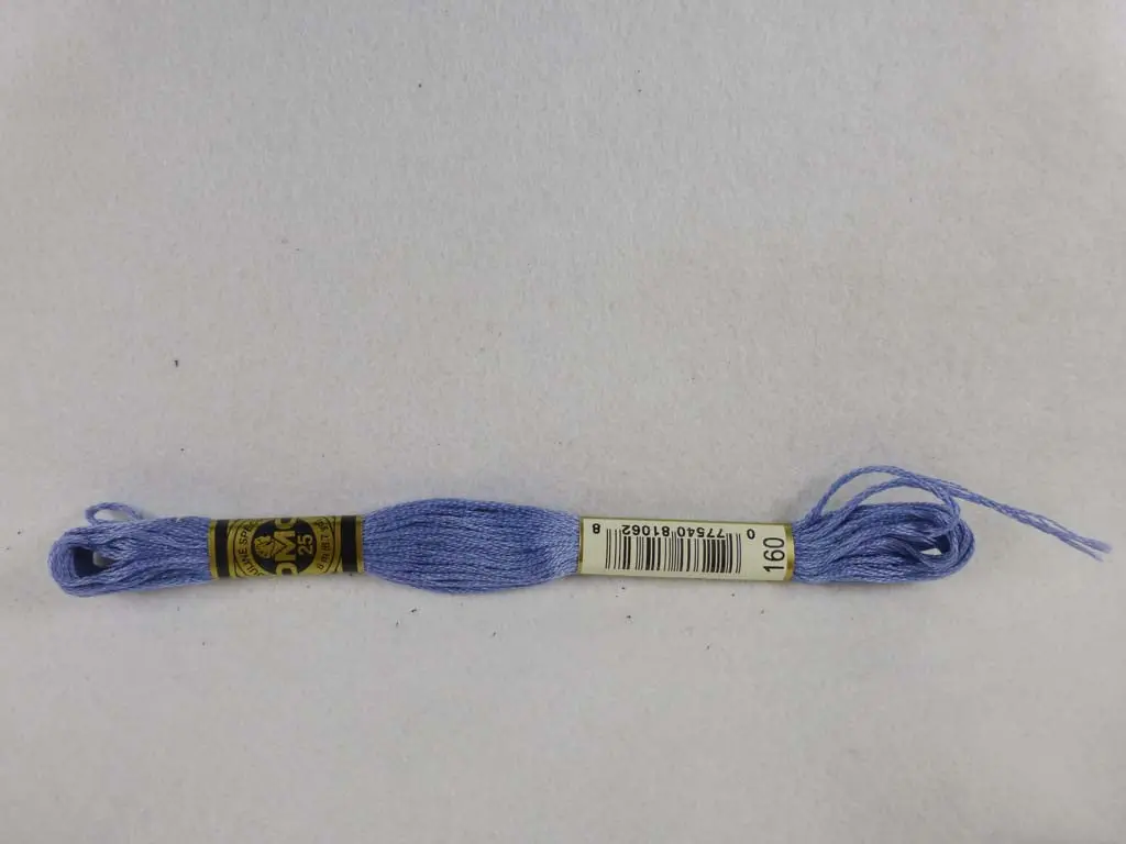 Dmc Floss 160 Medium Gray Blue 1