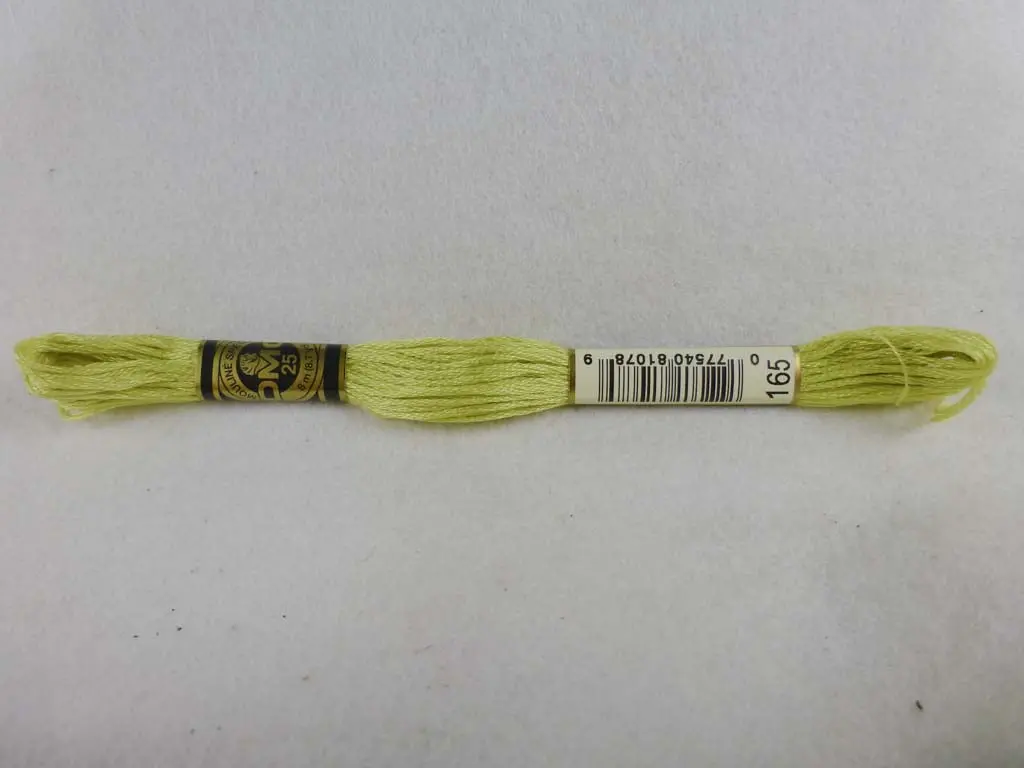 Dmc Floss 165 Very Light Moss Green 1