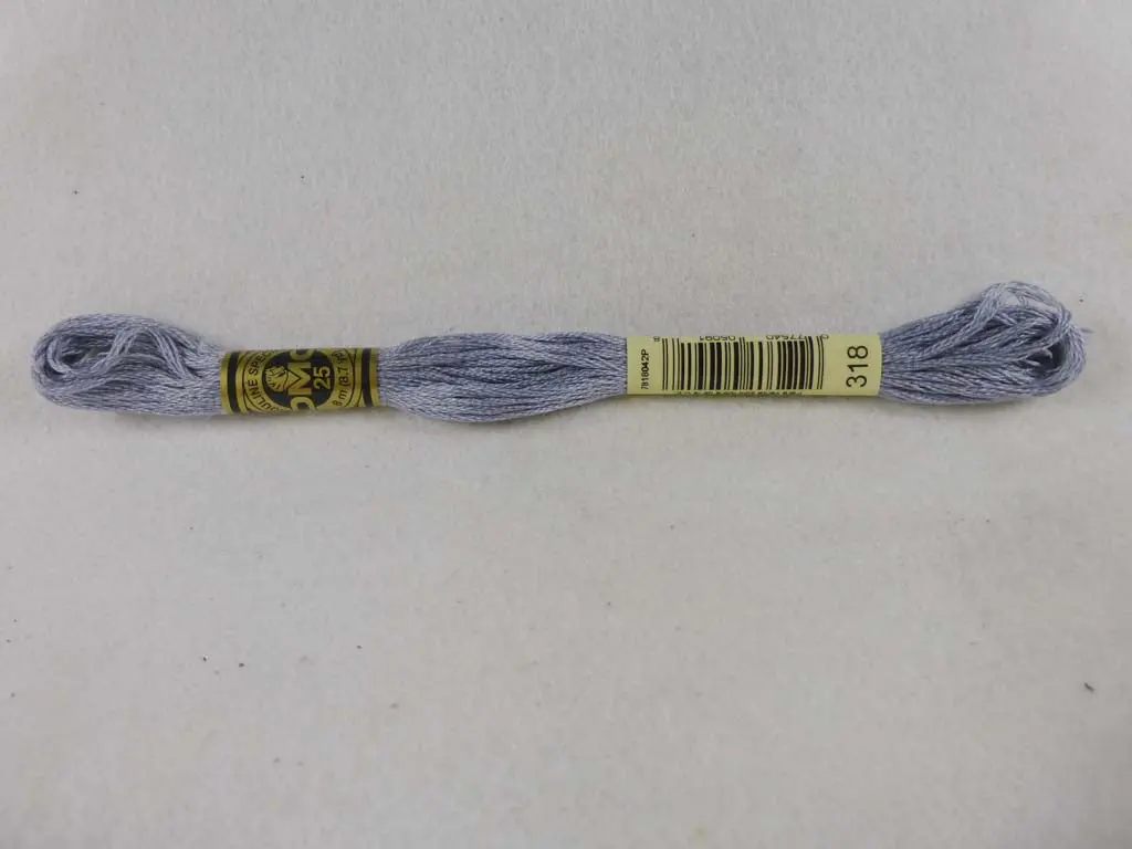 Dmc Floss 318 Light Steel Gray 1
